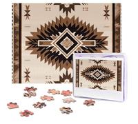Native American Puzzles 500 Pieces Personalized Jigsaw Puzzles with storage bag Photos Puzzle for Adults Challenging Picture Puzzle for Men Women Home Decor (52x38 CM)