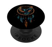 Native American Raven Dreamcatcher Native American Pride PopSockets Adhesive PopGrip