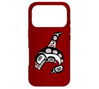 Native American Red Black Haida Orca Whale Case for iPhone 17 Pro