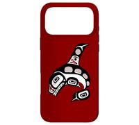 Native American Red Black Haida Orca Whale Case for iPhone 17 Pro Max