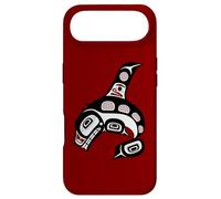 Native American Red Black Haida Orca Whale Case for iPhone Air