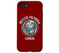Native American Red Black Haida Otter Chasing Salmon Case for iPhone SE (2020) / 7/8