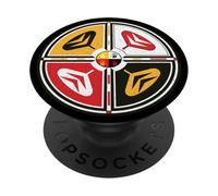 Native American Sacred Medicine Wheel Indigenous Symbol PopSockets Adhesive PopGrip
