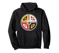 Native American Sacred Medicine Wheel Indigenous Symbol Pullover Hoodie
