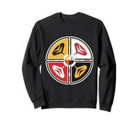 Native American Sacred Medicine Wheel Indigenous Symbol Sweatshirt