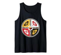 Native American Sacred Medicine Wheel Indigenous Symbol Tank Top