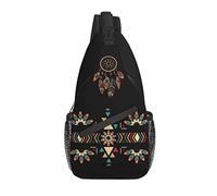 Native American Sling Bag Casual Crossbody Shoulder Backpack Chest Daypack Native Bag Travel Hiking