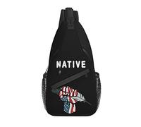 Native American Sling Bag Casual Crossbody Shoulder Backpack Chest Daypack Native Bag Travel Hiking