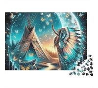 Native American Spirit_1 1000 Pieces Extra-Thick Cardboard DIY Jigsaw Puzzle, Cognitive Development & Rehabilitation Puzzle, Leisure Activity, Premium Quality Puzzle 38x26cm/1000pcs