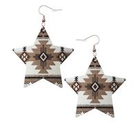 Native American Statement Earrings for Women, Star Drop Earrings, Elegant Dangle Jewelry for Formal Gatherings