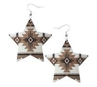 Native American Statement Earrings for Women, Star Drop Earrings, Elegant Dangle Jewelry for Formal Gatherings