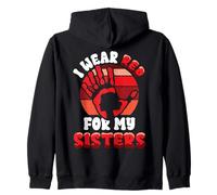 Native American Stop MMIW Wear Red Stolen Sisters Indigenous Zip Hoodie