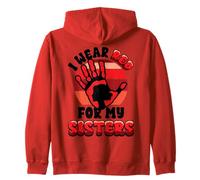 Native American Stop MMIW Wear Red Stolen Sisters Indigenous Zip Hoodie