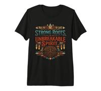 Native American Strong Roots Unbreakable Spirit Cool Indian Premium T-Shirt