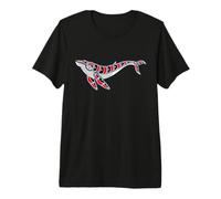 Native American Style Art Humpback Whale Pacific Northwest Premium T-Shirt