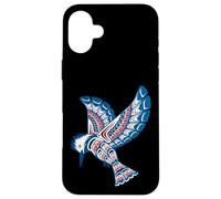Native American Style Art Kingfisher Pacific Northwest Case for iPhone 16 Plus