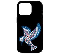 Native American Style Art Kingfisher Pacific Northwest Case for iPhone 16 Pro