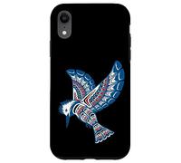 Native American Style Art Kingfisher Pacific Northwest Case for iPhone XR