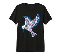 Native American Style Art Kingfisher Pacific Northwest Premium T-Shirt