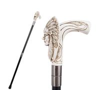 Native American Style Walking Cane - Handcrafted Resin Walking Stick with Tribal Designs Lightweight & Durable Mobility Aid