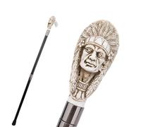 Native American Style Walking Cane - Handcrafted Resin Walking Stick with Tribal Designs Lightweight & Durable Mobility Aid