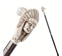 Native American Style Walking Cane, Removable Anti Slip Luxury Men Womens Walking Cane, Cospaly Vintage Party 97cm