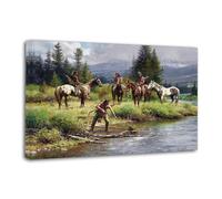 Native American The River's Gift Poster Decorative Painting Canvas Wall Posters And Art Picture Print Modern Family Bedroom Decor Posters 16x24inch(40x60cm)