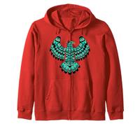 Native American Thunderbird Spread Wings Formline Art Design Zip Hoodie