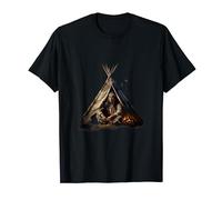 Native American Tipi Camp Indian Tribe Indigenous Men T-Shirt