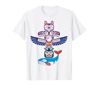 Native American Totem Pacific Northwest Ecosystem Design T-Shirt
