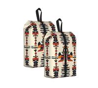 Native American Totem Patterns Water Resistant Travel Shoe Bag with Handle for Suitcase Sneakers Boots Gym 2PCS