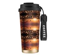 Native American Tribes 316 Stainless Steel Coffee Cup - Insulated Travel Mug with 12-Hour, Large Capacity Cone Shape Cup for Home, Office & Outdoor Use