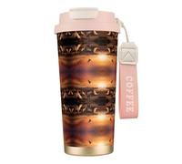 Native American Tribes 316 Stainless Steel Coffee Cup - Insulated Travel Mug with 12-Hour, Large Capacity Cone Shape Cup for Home, Office & Outdoor Use