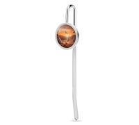 Native American Tribes Bookmark Metal Book Marks for Reading with Round Hanging Charm Reading Bookmarks Gifts Pretty and Increase Reading Interest for Women Men