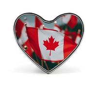 Native American Tribes Lapel Pin - Heart Shape Brooch Pins for Men & Women Suit Accessories, 1" Lightweight Enamel Lapel Pins Buttons for Backpacks, Hats, Bags, Lanyards, Many Small Canadian Flags