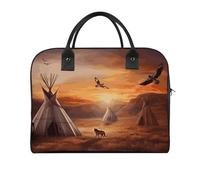 Native American Tribes Laptop Tote Bag Casual Travel Handbag Multi Pocket Shoulder Bags for Work Travel
