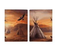 Native American Tribes Passport Holder, ID Card Protector Case Passport Holder with Slot Passports Travel Wallet Document Cover for Women And Men