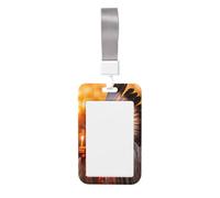 Native American Tribes Print Heavy Duty Badge Holder with Retractable Reel, Id Badge Holder Key Card Work Badge Clip for Nurse Teacher Student Office Women Men