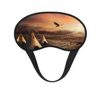 Native American Tribes Print Sleep Eye Mask Light Blocking Soft and Comfortable Night Eye Blinder for Women Men for Sleeping Travel Night Shift