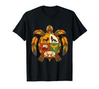 Native American Turtle Spirit Indigenous Medicine Wheel T-Shirt