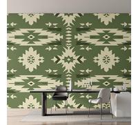 Native American Wallpaper for Living Room, Southwest Aztec Wall Mural for Bedroom 250x175 cm, Non-Woven Photo Wallpaper, Home Decor D&O84