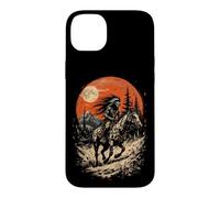 Native American Warrior on Horseback with Moon Case for iPhone 14 Plus