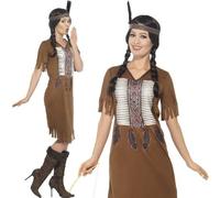 Native American Warrior Princess Costume - costume native fancy dress american warrior princess ladies red inspired smiffys