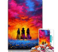 Native American Woman Adult Puzzles 1000 Pieces,Challenging To Complete But Fun And Humorous Birthday Present,Gifts,Wall Art (75x50cm)