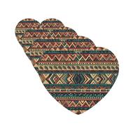 Native American1 Car Air Fresheners 4 Pcs Heart Shape Hanging Car Air Freshener Fragrance Scented Cards Auto Mirror Pendant Aromatherapy Tablets For Car Home Office Closet Bathroom