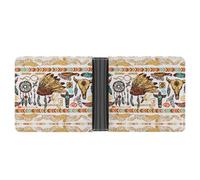 Native Americans Printed Bifold Wallet with Hidden Compartments Pocket Money and Credit Card Holder for Men Women