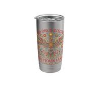Native Americans Vintage No One is Illegal On Stolen Land Stainless Steel Insulated Tumbler