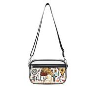 Native Americans Women's Clear Crossbody Bag Fashion Purses Small Shoulder Handbags, Stadium Approved