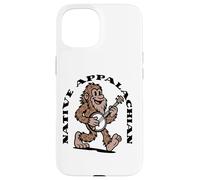 Native Appalachian Funny Bigfoot Banjo Sasquatch Case for iPhone 15