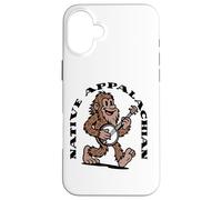 Native Appalachian Funny Bigfoot Banjo Sasquatch Case for iPhone 16 Plus